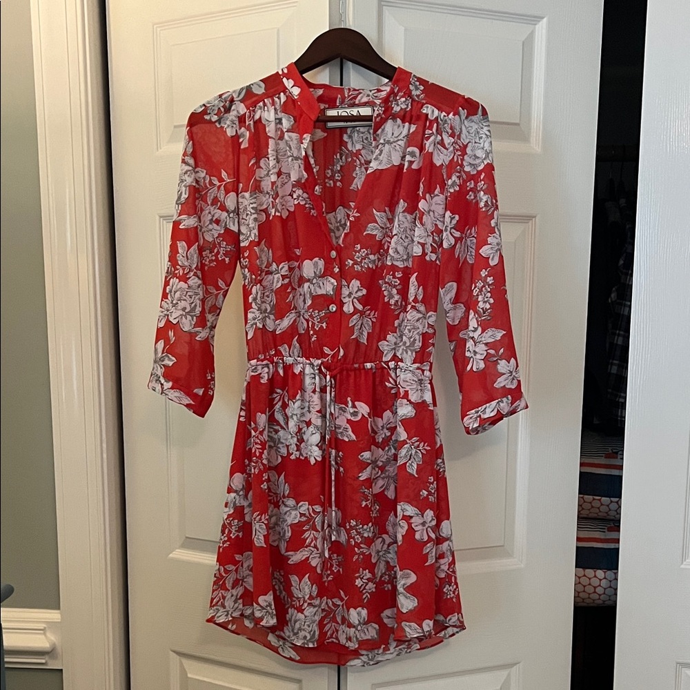 Josa tulum - Floral Red Dress
